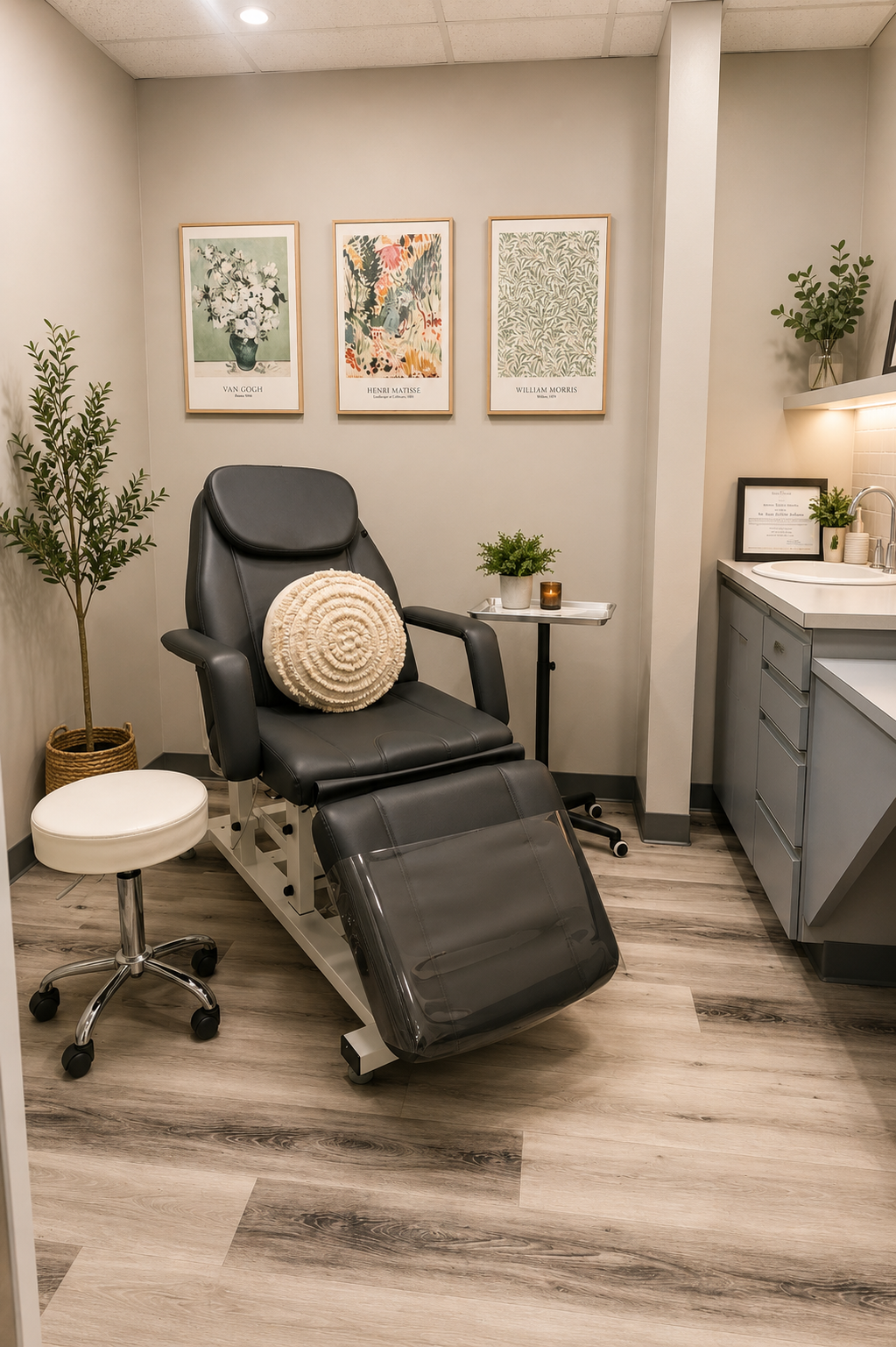 Botox Treatment Room-Cleanz Med Spa Glendale AZ Private Botox and Filler treatment room at Cleanz Med Spa in Glendale, Arizona